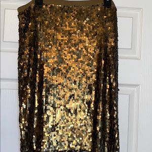 Sequined pencil skirt